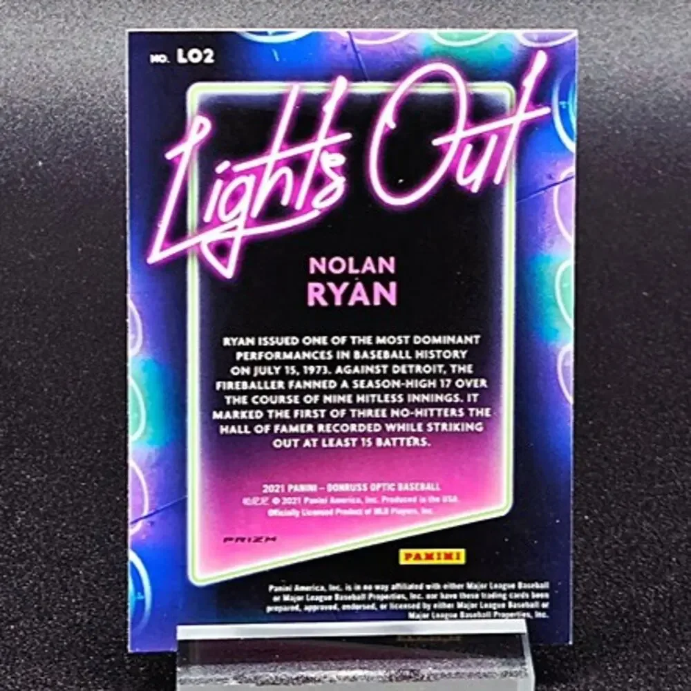 Nolan Ryan Lights Out Prizm Red Pulsar 302/399 New York Mets Angels HOF